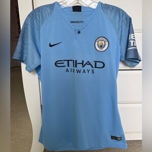 Manchester City woman’s powder blue home jersey 2018/19 - medium